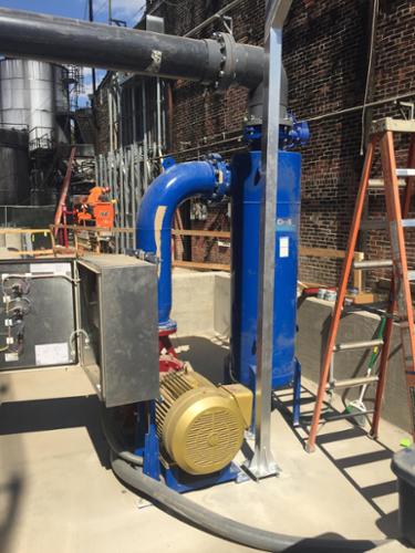 Griswold separator filtration system being installed at a local bourbon distillery.